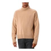 Præget Nude Uld Sweater