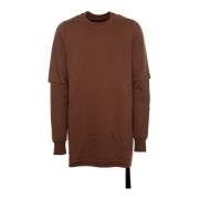 Oversized Sweatshirt med fastgjort T-shirt