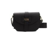 Læder Crossbody Taske med Logo Foring