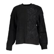 Sort Langærmet Højhalset Sweater