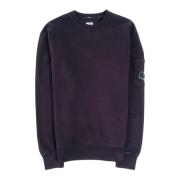 Diagonalvævet Crew Neck Sweatshirt