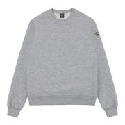 Hætteløs Sweatshirt Bomuld Polyester Elastan