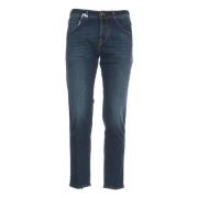 Medium Blue Carrot Jeans