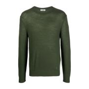 Elegant Grøn Uld Sweater