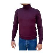 Ribstrikket rullekrave sweater