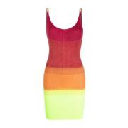 Pink Lurex Gradient Tank Mini Kjole