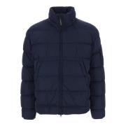 Nylon Polstret Dunjakke Navy