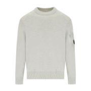 Meleret Crewneck Jumper med Linse Lomme