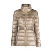 Beige Puffer & Down Jacket