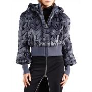 Faux Fur Cropped Hooded Coat