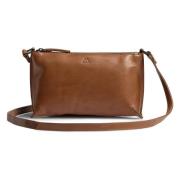 Vegetabilsk garvet læder Crossbody Taske