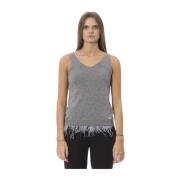 Fjer V-Hals Tank Top