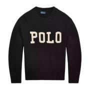 Sort afslappet pasform sweater