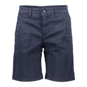 Blå Bermuda Shorts med Slim Fit