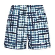 Plaid mønster shorts