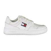 Sporty hvide sneakers med logoprint