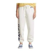 Hvide sweatpants med logo