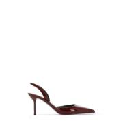 Bordeaux Patent Læder Slingback Sko