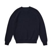 Blå Marine Sweater Fortkent Stil