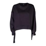 Dame Sweatshirt med Ruffle Detaljer