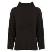 Brun Boxy Uld Sweater