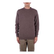 Beige Sweater med Albuepletter