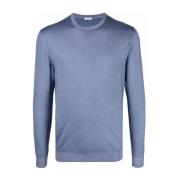 Blå Cashmere Silke Casual Sweater