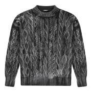 Håndsprøjtet Fischer-Zopf sweater