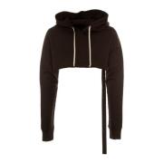 Stilfuld Cropped Hoodie med Snøre