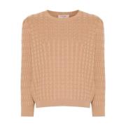 Sandy Brown Strik Pullover