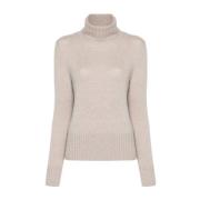 Ribstrik Rullekrave Sweater