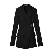 Sort Crepe Blazer