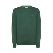 Uld Bomuld Sweater Crewneck Ribbed Kanter