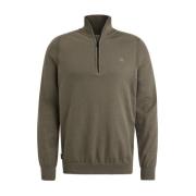 Half Zip Bomuld Stretch Pullover