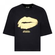 Sort Ben Bisous Print T-Shirt