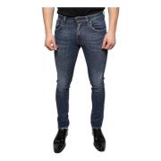 Logo Skinny Denim Jeans Mørkeblå