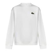 Hvid Krokodille Badge Sweatshirt