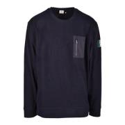 Militærstil Bomulds Sweatshirt