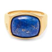 Gold Signet Ring with Blue Lapis