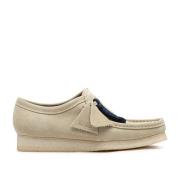 Beige Wallabee Suede Mokkasin Sko