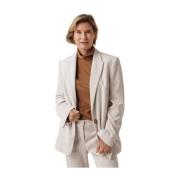 Corduroy Blazer med Revers Krave