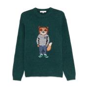 Ræv Intarsia Jumper i P373 Farve