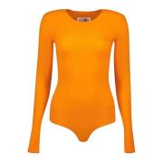 Orange Langærmet Bodysuit Forår-Sommer 2025