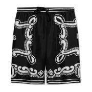 Silke shorts med print