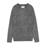 Sort Boucle Crew Neck Sweater