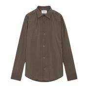 Trykt Twill Button-Up Skjorte