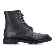 Sort Full-Brogue Derby Støvle AW24