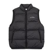 Polstret vest i sort