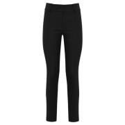 Sort Bomuld Stretch Cropped Bukser