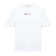 T-shirt med broderet logo